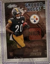 2025 Panini Origins Rookie Autographs Kaleb Johnson #25 card