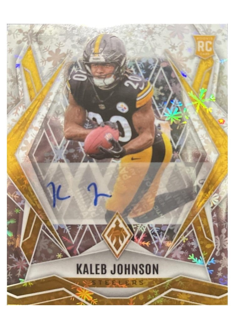 2025 Panini Phoenix Base Set Kaleb Johnson Silver Winter #182 card