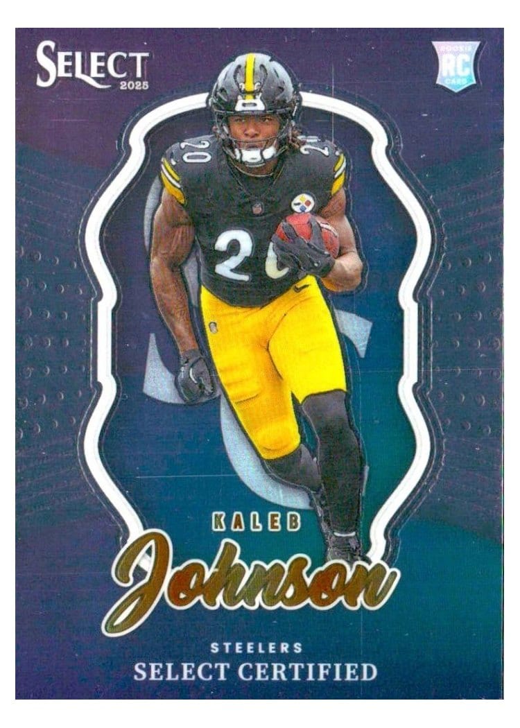 2025 Panini Select Select Certified Rookies Kaleb Johnson #22 card