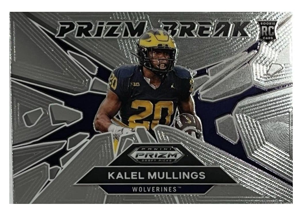 2025 Panini Prizm Draft Picks Prizm Break Kalel Mullings #17 card