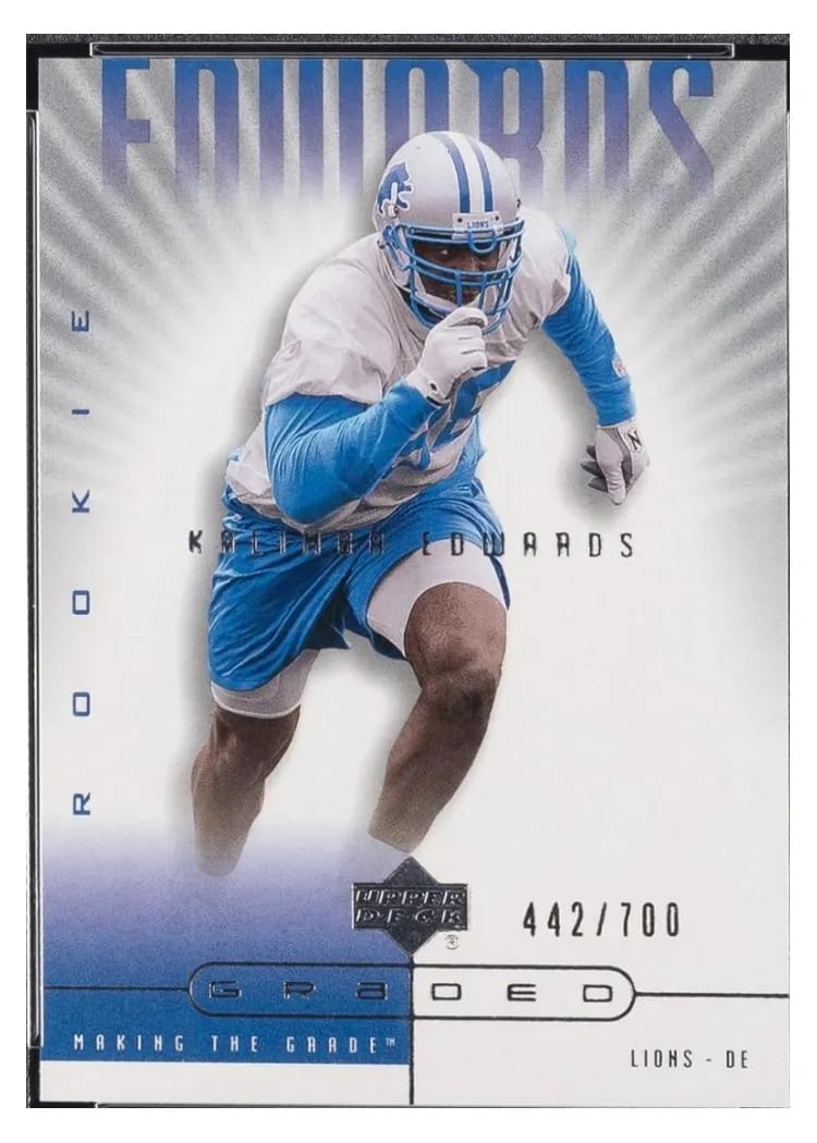 2002 Upper Deck Graded Kalimba Edwards #96 card