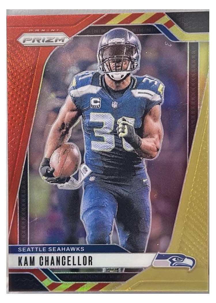 2024 Panini Prizm Base Set Kam Chancellor Red Yellow #266 card