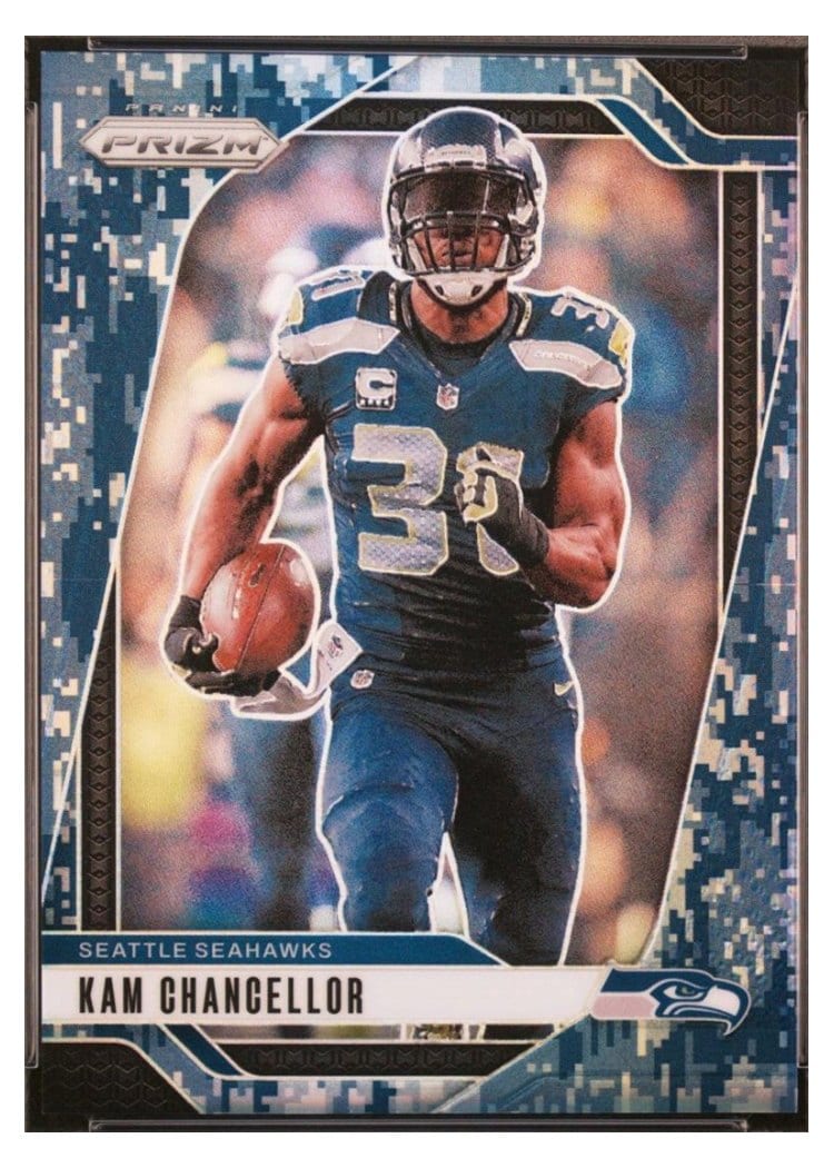 2024 Panini Prizm Base Set Kam Chancellor Navy Camo #266 card