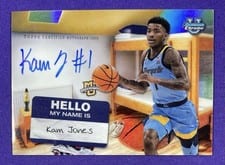 2024-25 Bowman University Chrome Campus Dorm Signatures Kam Jones #CDS-KJ card