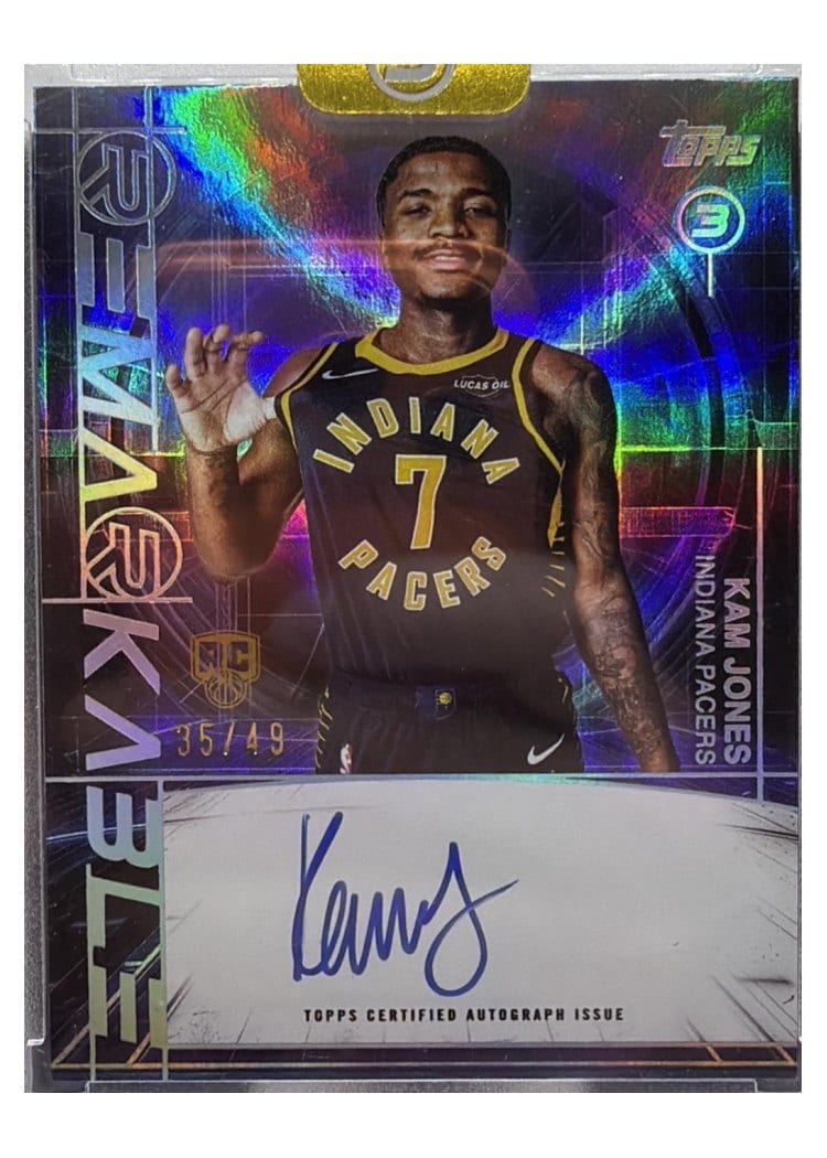 2025-26 Topps 3 Re-Markable Kam Jones #RM-KJ card