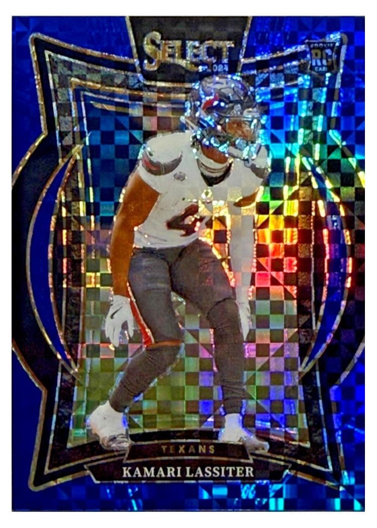 2024 Panini Select Base Set Kamari Lassiter Blue Prizm #77 card