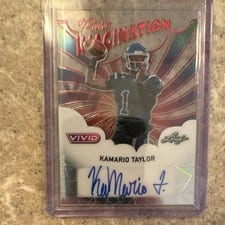 2025 Leaf Vivid Pure Imagination Autographs KaMario Taylor #PA-KMT card
