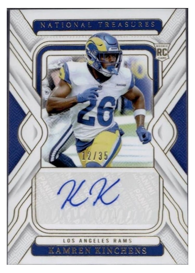 2024 Panini National Treasures Base Set Kamren Kinchens Gold Signature #108 card