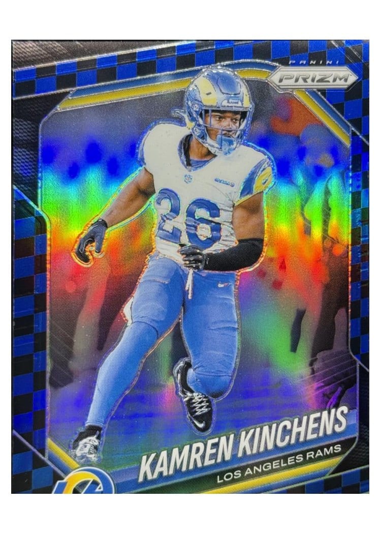 2025 Panini Prizm Base Set Kamren Kinchens Black Blue Checker #59 card