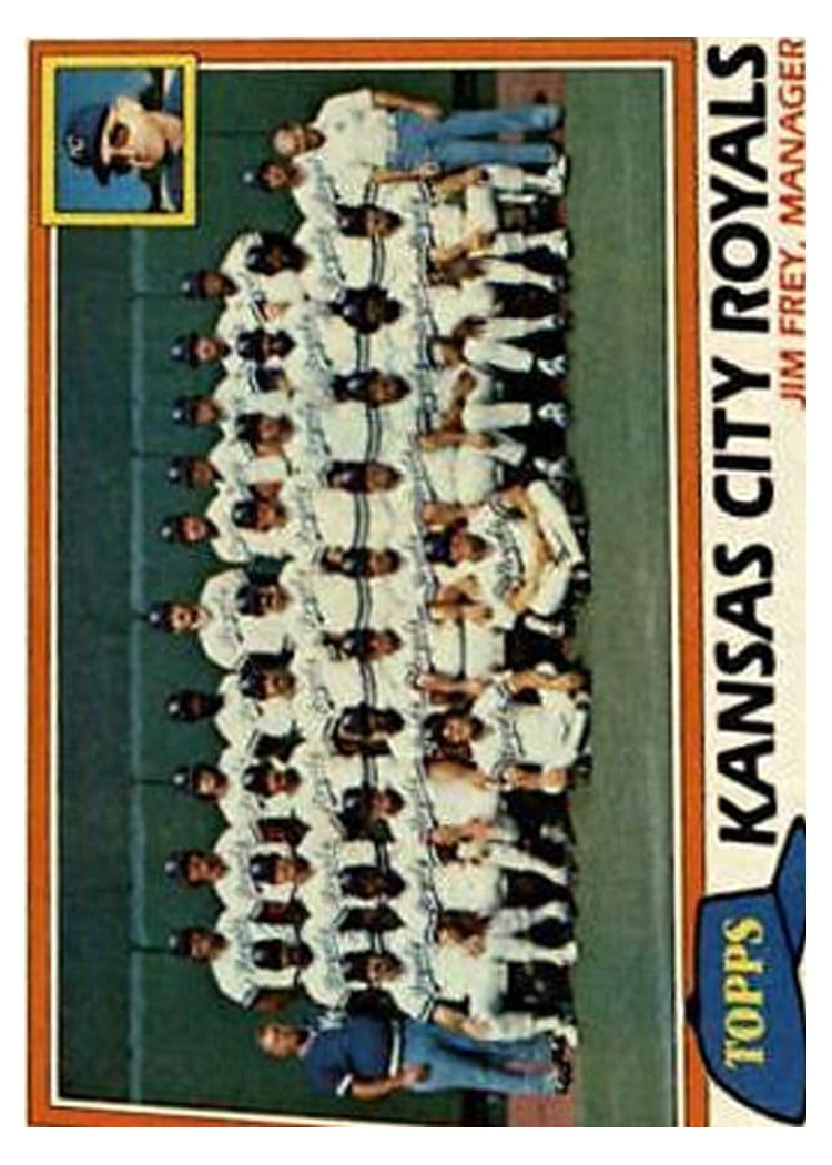 1981 Topps Kansas City Royals / Jim Frey #667 card