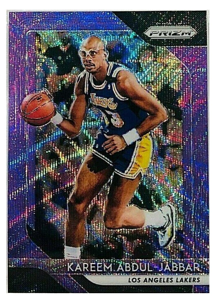 2018-19 Panini Prizm Base Set Kareem Abdul-Jabbar #115 card