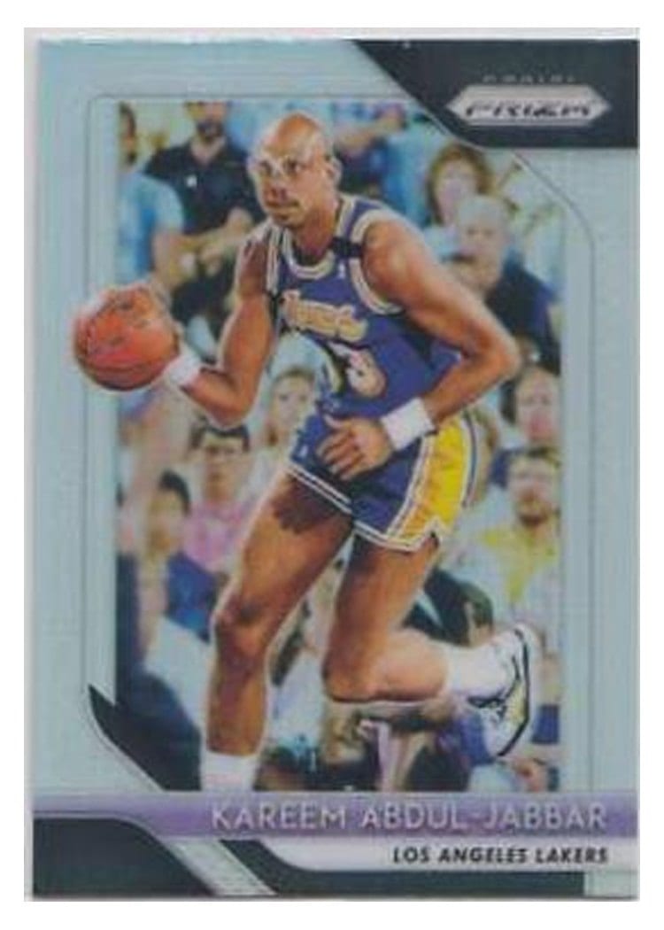 2018-19 Panini Prizm Base Set Kareem Abdul-Jabbar #115 card