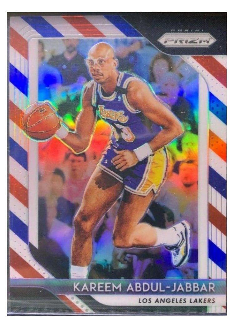 2018-19 Panini Prizm Base Set Kareem Abdul-Jabbar #115 card