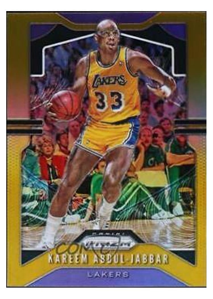 2019-20 Panini Prizm Base Set Kareem Abdul-Jabbar Gold Prizm #20 card
