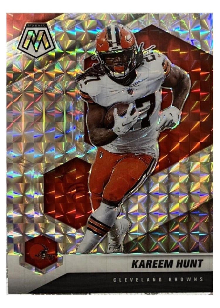 2021 Panini Mosaic Base Set Kareem Hunt Mosaic #56 card