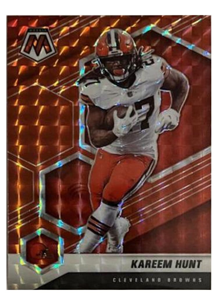 2021 Panini Mosaic Base Set Kareem Hunt #56 card
