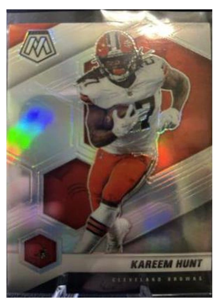 2021 Panini Mosaic Base Set Kareem Hunt #56 card