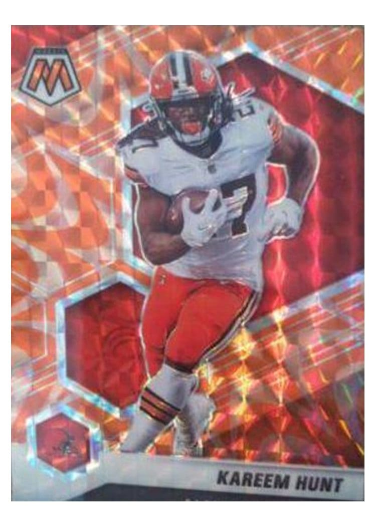 2021 Panini Mosaic Base Set Kareem Hunt #56 card