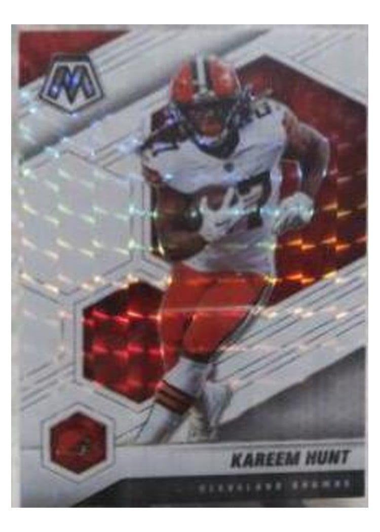 2021 Panini Mosaic Base Set Kareem Hunt #56 card