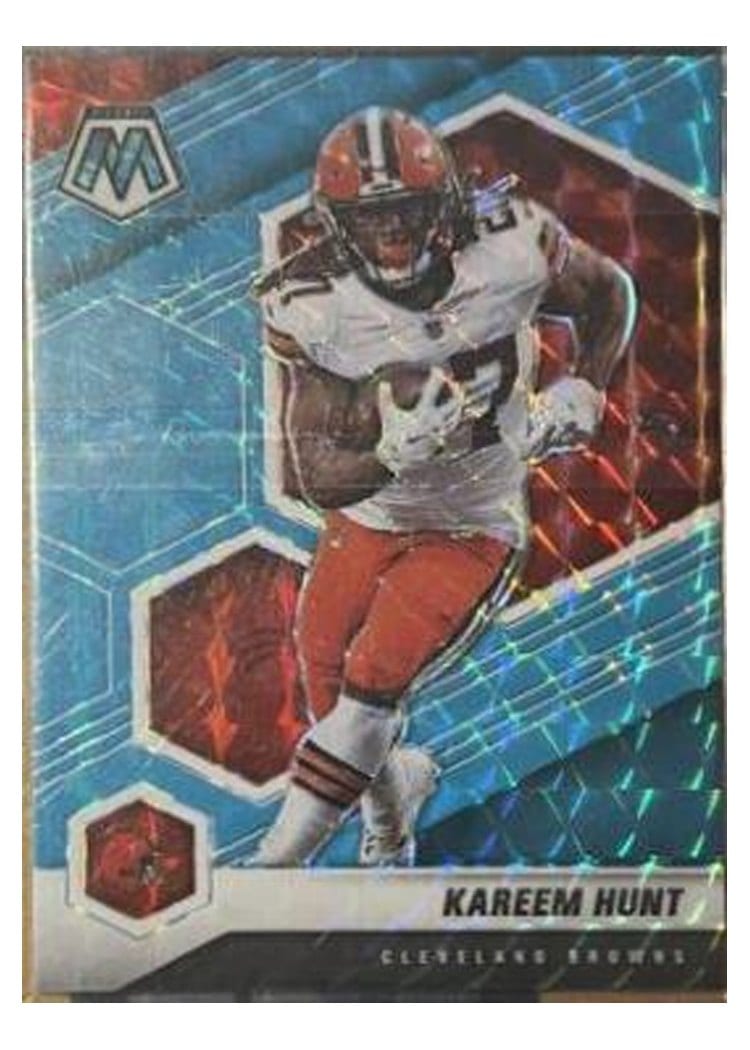 2021 Panini Mosaic Base Set Kareem Hunt #56 card