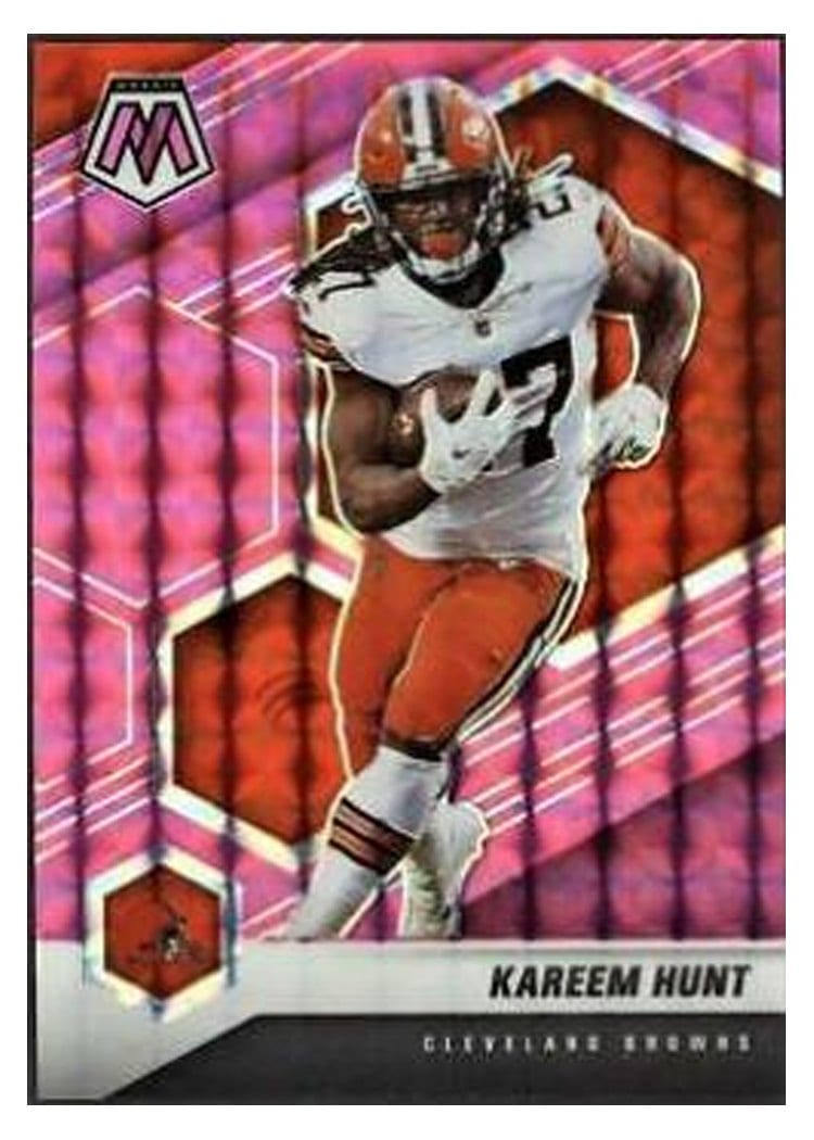 2021 Panini Mosaic Base Set Kareem Hunt #56 card