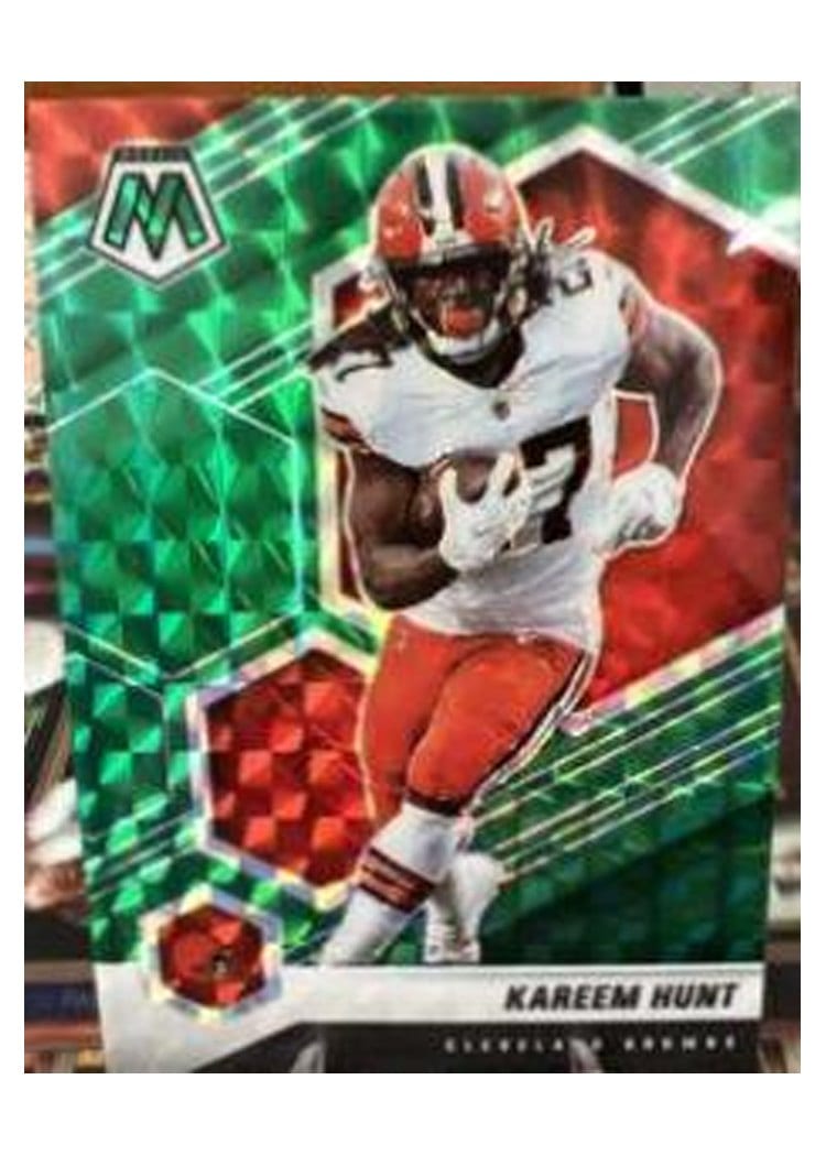 2021 Panini Mosaic Base Set Kareem Hunt #56 card