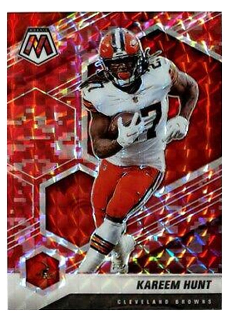 2021 Panini Mosaic Base Set Kareem Hunt #56 card