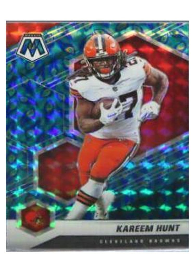 2021 Panini Mosaic Base Set Kareem Hunt #56 card