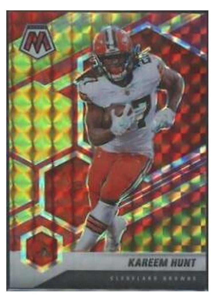 2021 Panini Mosaic Base Set Kareem Hunt #56 card