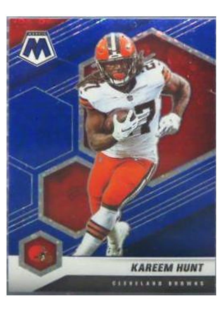 2021 Panini Mosaic Base Set Kareem Hunt #56 card