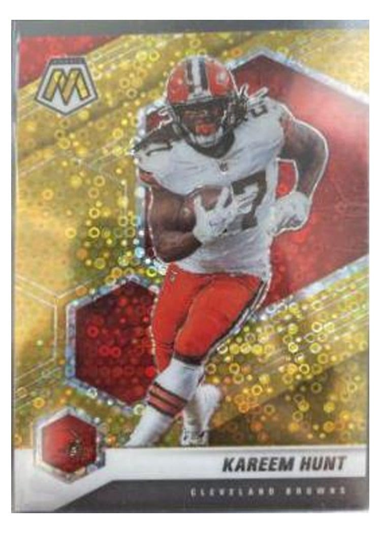 2021 Panini Mosaic Base Set Kareem Hunt #56 card