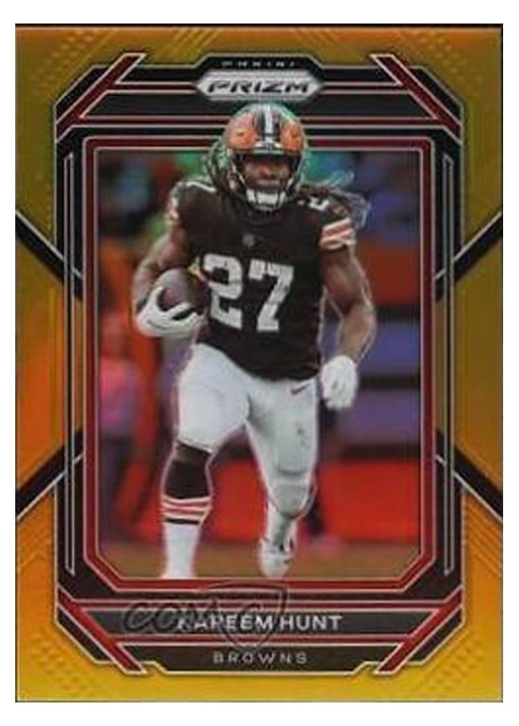 2022 Panini Prizm Base Set Kareem Hunt #68 card