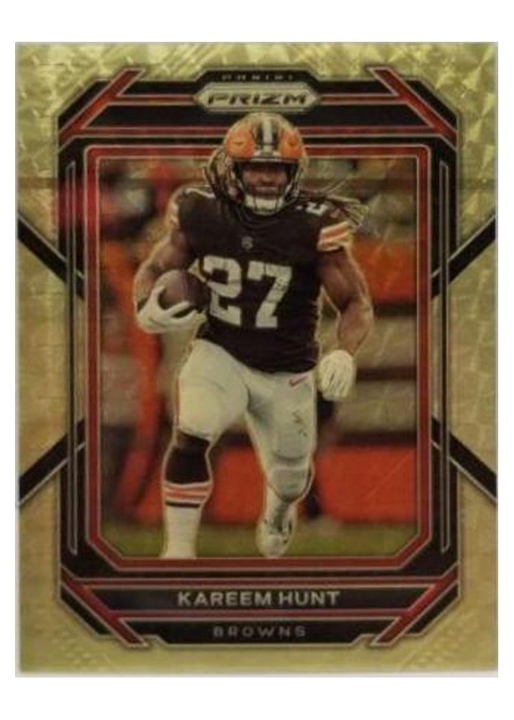 2022 Panini Prizm Base Set Kareem Hunt #68 card