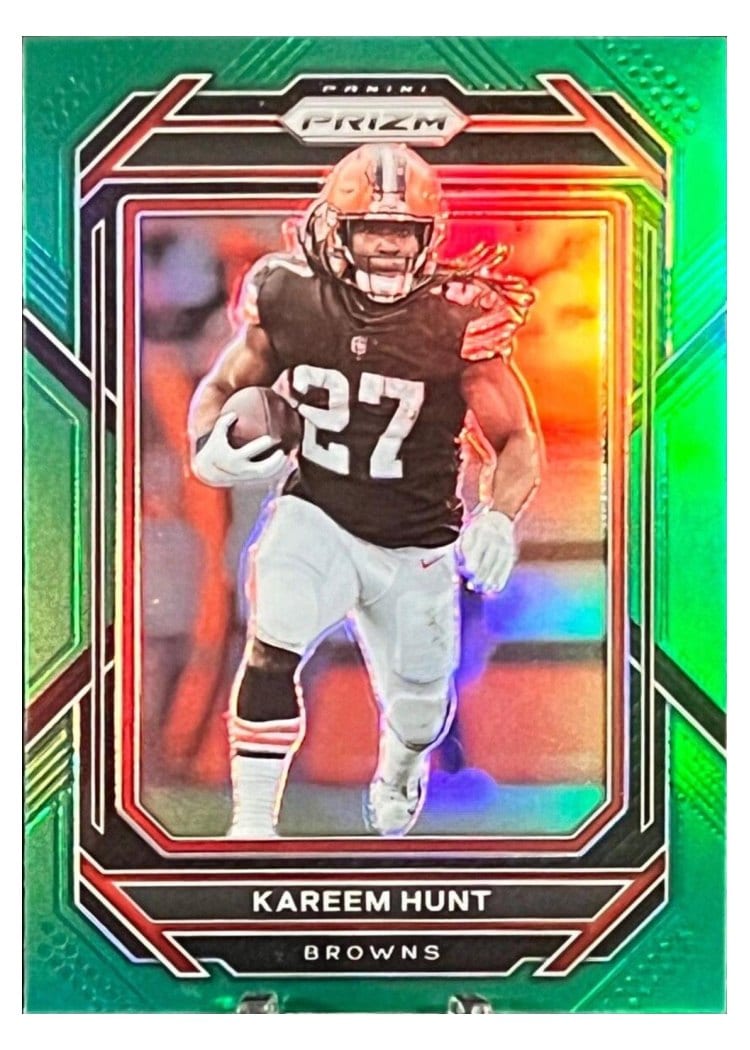2022 Panini Prizm Base Set Kareem Hunt #68 card