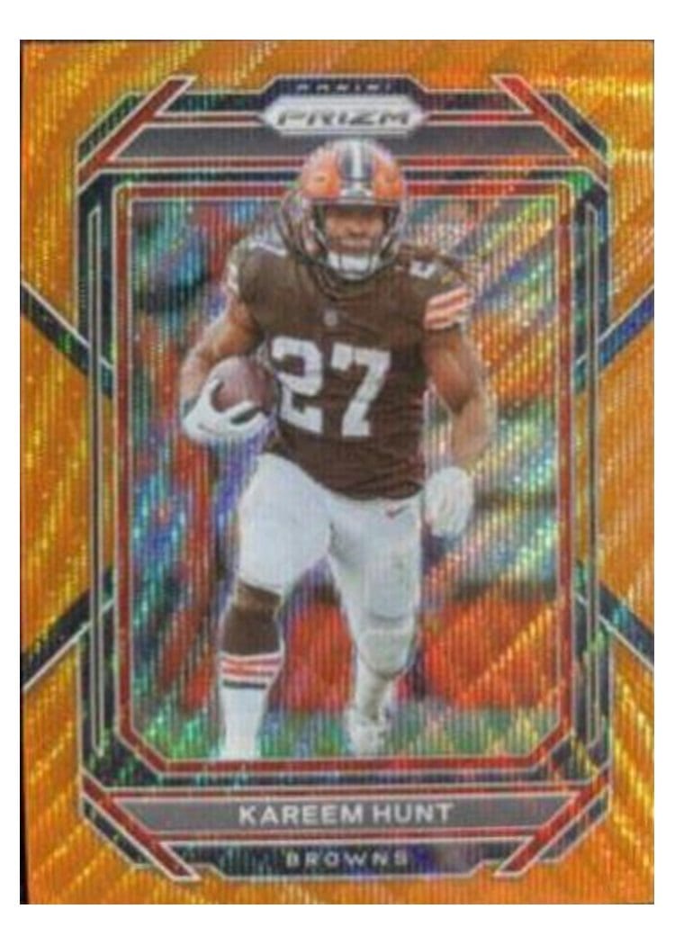 2022 Panini Prizm Base Set Kareem Hunt #68 card