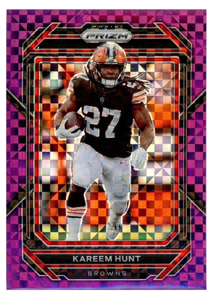 2022 Panini Prizm Base Set Kareem Hunt #68 card