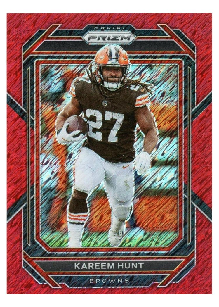 2022 Panini Prizm Base Set Kareem Hunt #68 card