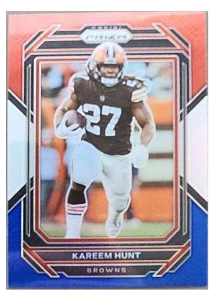 2022 Panini Prizm Base Set Kareem Hunt #68 card