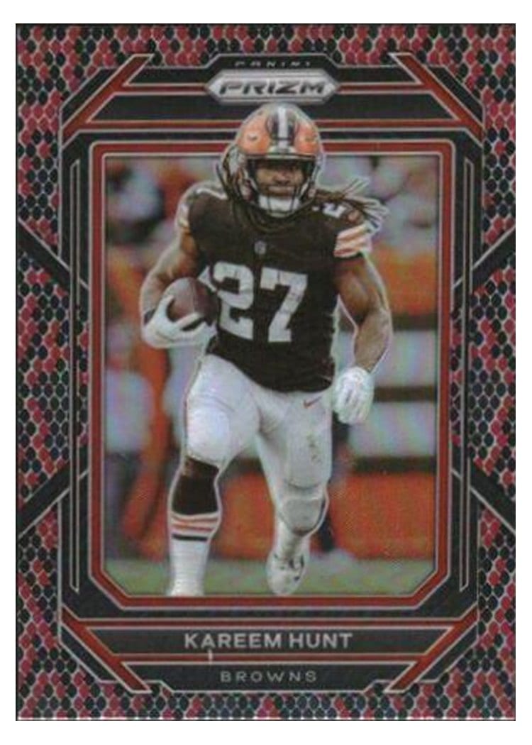 2022 Panini Prizm Base Set Kareem Hunt #68 card