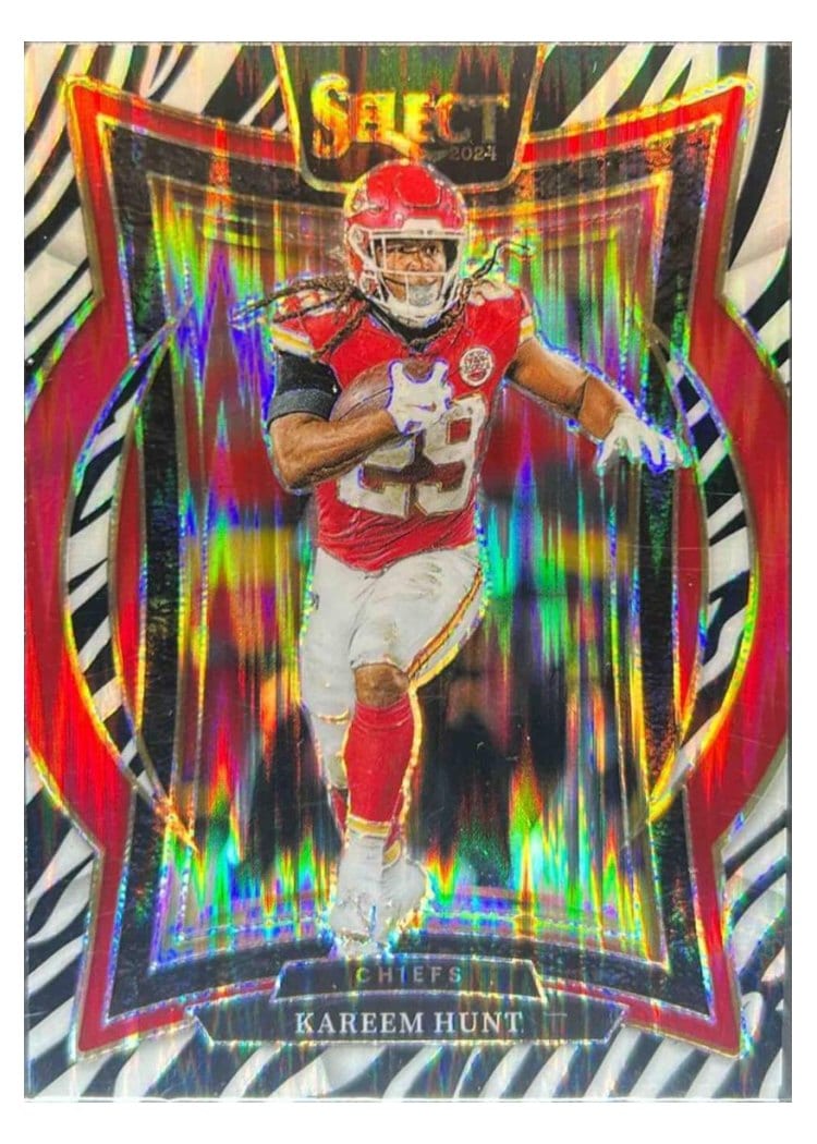 2024 Panini Select Base Set Kareem Hunt #75 card