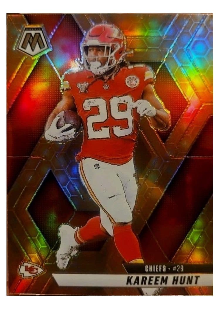 2025 Panini Mosaic Base Set Kareem Hunt #35 card