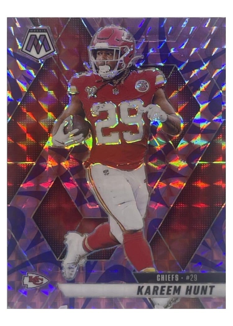 2025 Panini Mosaic Base Set Kareem Hunt #35 card