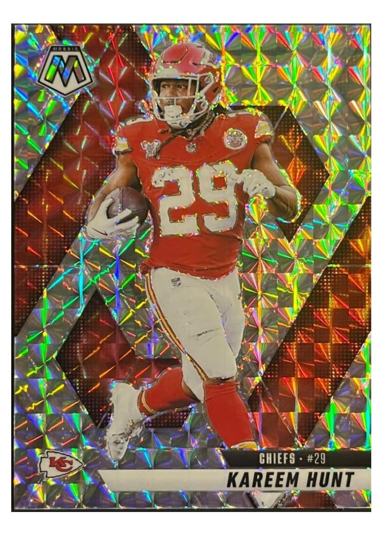 2025 Panini Mosaic Base Set Kareem Hunt #35 card