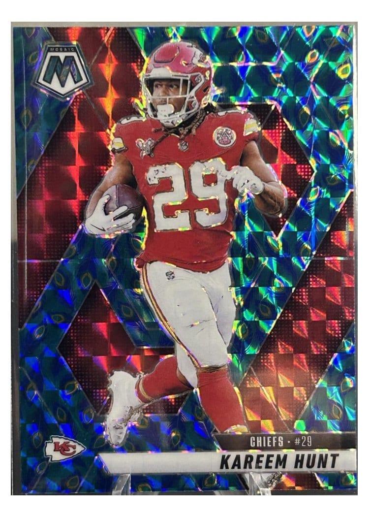 2025 Panini Mosaic Base Set Kareem Hunt #35 card