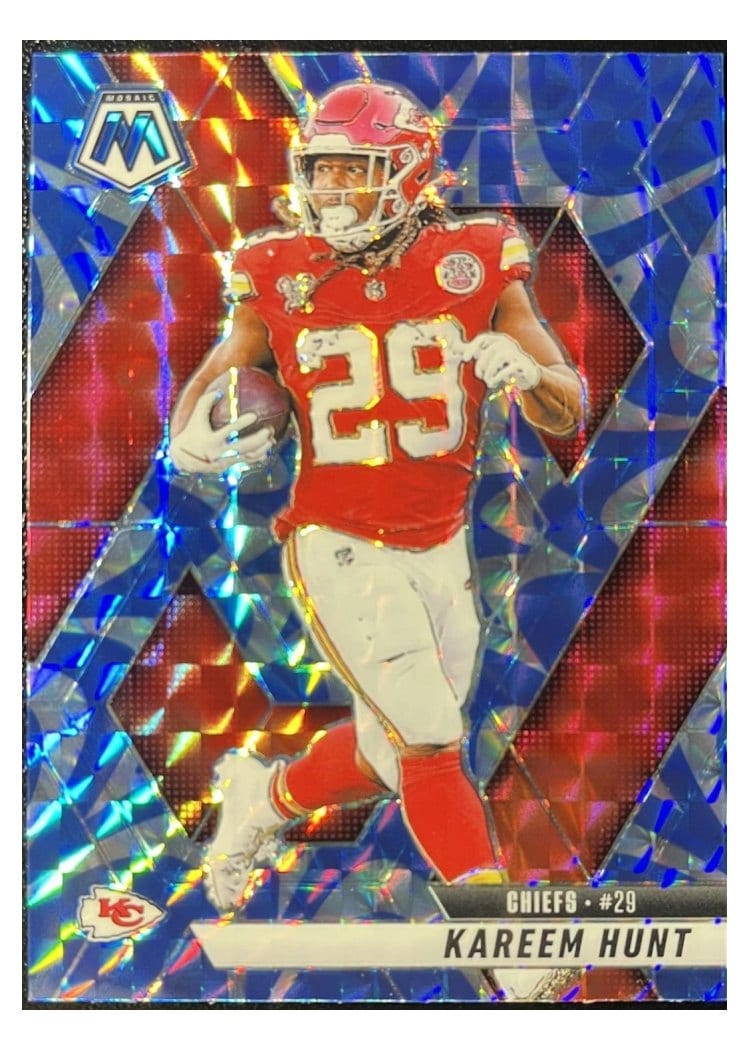 2025 Panini Mosaic Base Set Kareem Hunt #35 card