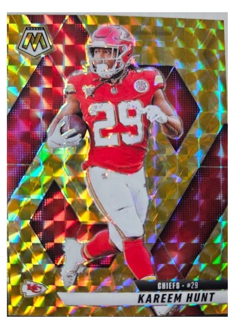 2025 Panini Mosaic Base Set Kareem Hunt #35 card