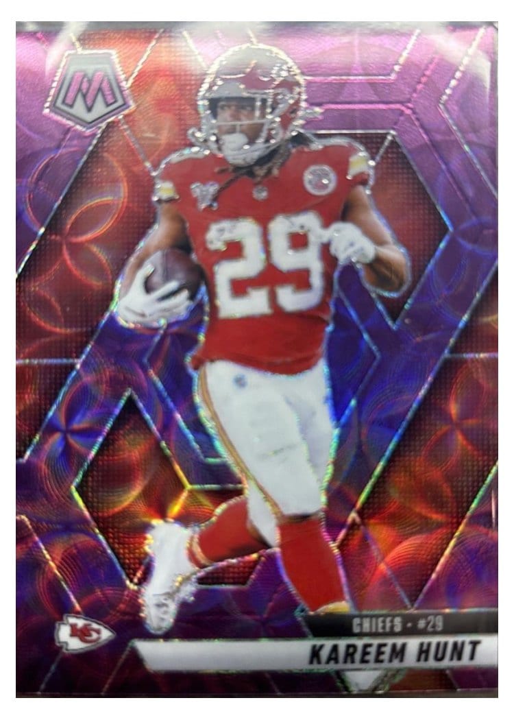 2025 Panini Mosaic Base Set Kareem Hunt #35 card