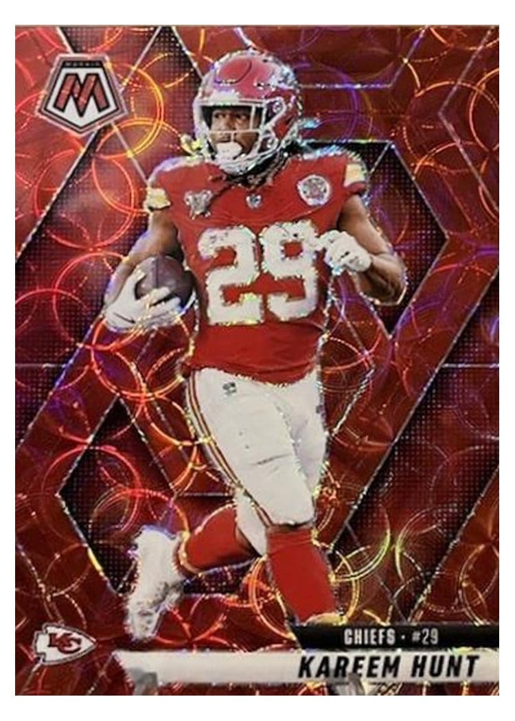 2025 Panini Mosaic Base Set Kareem Hunt #35 card