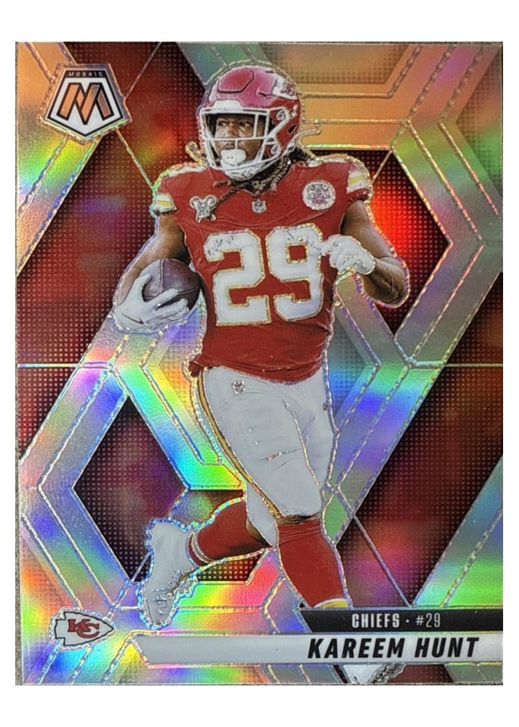 2025 Panini Mosaic Base Set Kareem Hunt #35 card