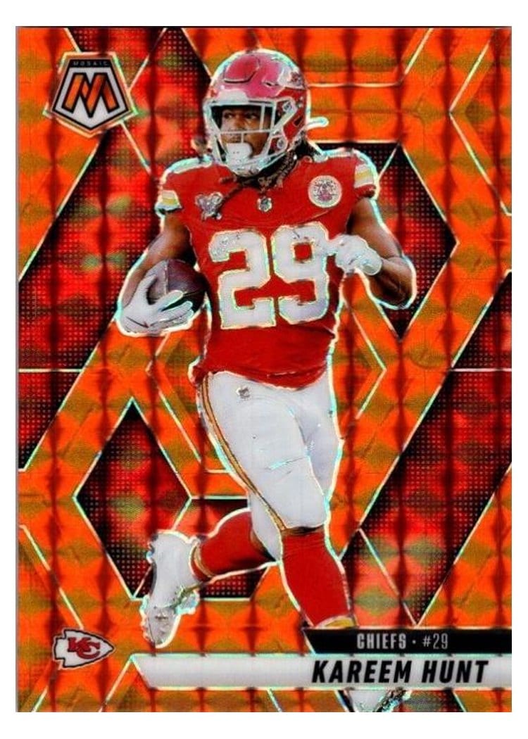 2025 Panini Mosaic Base Set Kareem Hunt #35 card